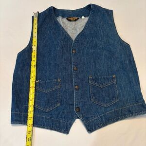 Denim Vest with Closure